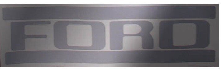 Silver Tailgate Letter Decal Set For 1953-1958 Ford F100 F250 F350