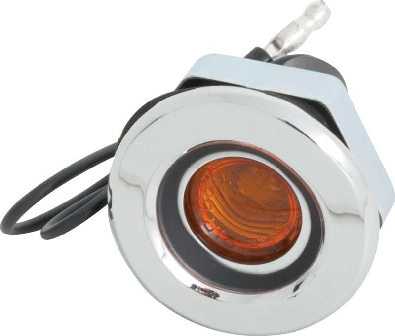 Front Side Marker Light Curved Style Amber Lens Fits 1968 Dodge Dart, Charger
