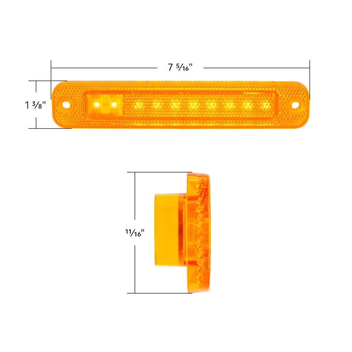 LED Side Marker Light Set For 1973-1979 Ford F100 F150 F250 and F350 Trucks