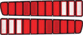 Tail Light Lens Pair Without Silver Accent Fits 1973-1974 Dodge Charger