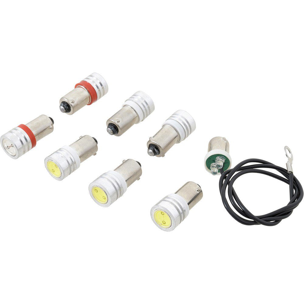 Gauge Cluster LED Bulb Kit 8-Piece Set White Illumination Fits 1964-1965 Mustang