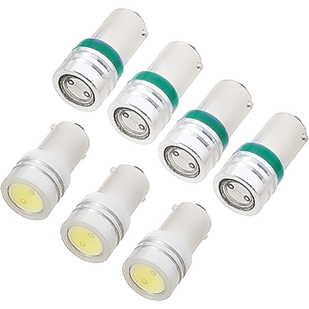 Gauge Cluster LED Bulb Kit With Round 140mph Speedo 7 Fits 1965-1966 Mustang