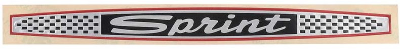 Sprint Fender Emblems Foil Insert Fits 1965 Ford Falcon; Pair