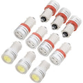Gauge Cluster LED Bulb Kit 10-Piece Set Red Illumination Fits 1967-1968 Mustang