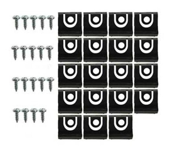 Windshield Molding Clip Kit For 1965 Ford Mustang Convertible; 36 Piece