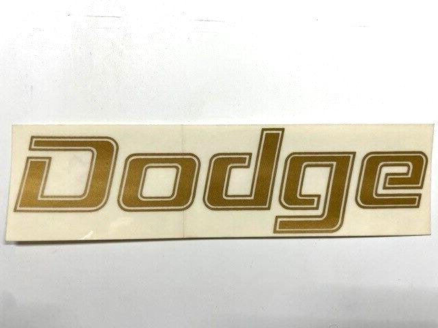 Gold Tailgate Name Decal For 1976-1986 Dodge Trucks Small Version 1-3/8 x 5-1/2