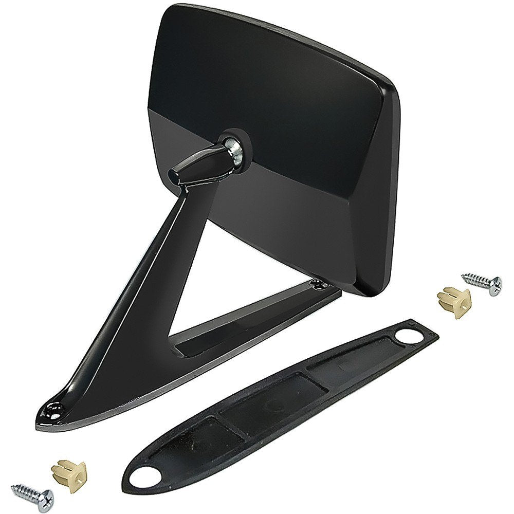 Outer Door Mirror Rectangular Fits 1967-1979 Ford Pickup, 1966-1979 Bronco
