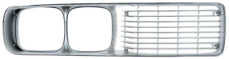 Front Grill Chrome RH Fits 1973-1974 Dodge Charger SE
