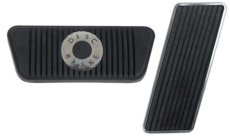 Pedal Pad Set For 1965-1967 Ford Mustang With Auto Transmission And Disc Brakes
