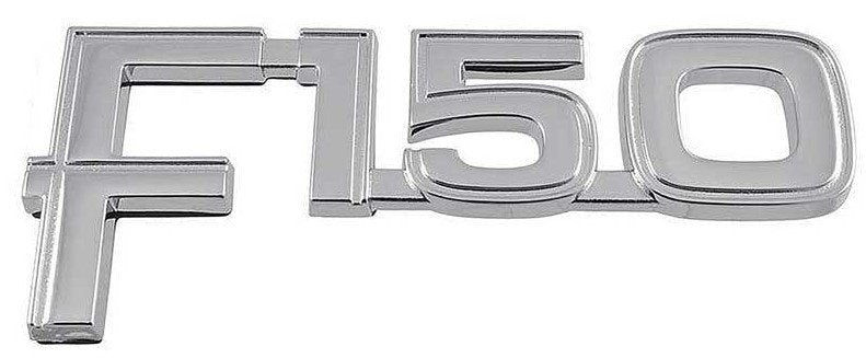 Reproduction Chrome Die-Cast Fender Emblems Fits 1982-86 Ford F150 Pickup Trucks