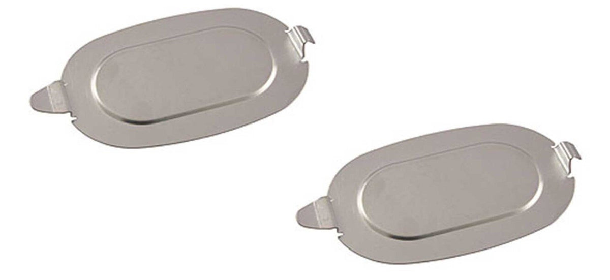 Metal Floor Pan Plugs For 1979-1993 Ford Mustang; Pair