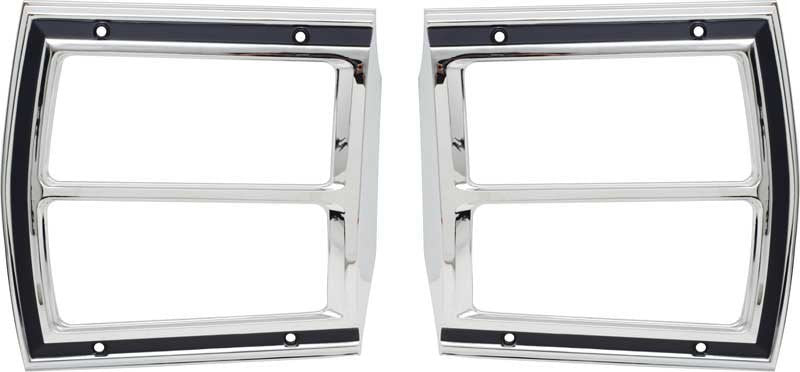 Tail Light Bezels Pair Fits 1969 Dodge Dart