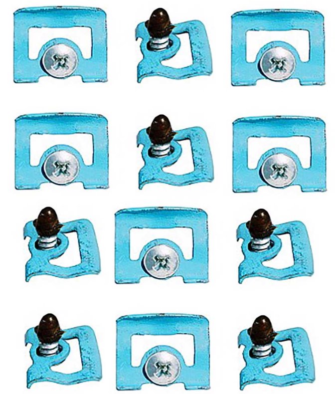 Front Windshield Molding Clip Set For 1970-1974 Challenger Barracuda and Cuda