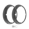 Black Headlight Bezel Set With Notches For 1971-1977 Ford Bronco Models