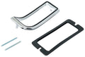 Tail Light Bezel with Gasket & Hardware Die-Cast Chrome Fits 1968 Mustang