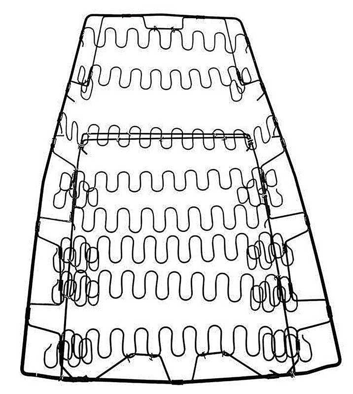 Front Bucket Seat Back Spring RH/LH Fits 1969-1970 Mustang Cougar