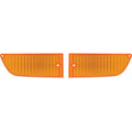 Parking Light Lens Amber Pair Fits 1971-1972 Mustang