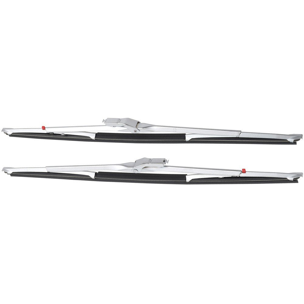 Wiper Blade Set Long Frame Red Button Refill 1/4 Bayonet 15 Fits 1960-1976 Anco
