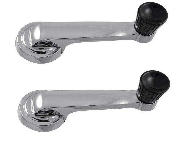 Window Crank Handle With Black Knob Set For 1966 Ford Bronco