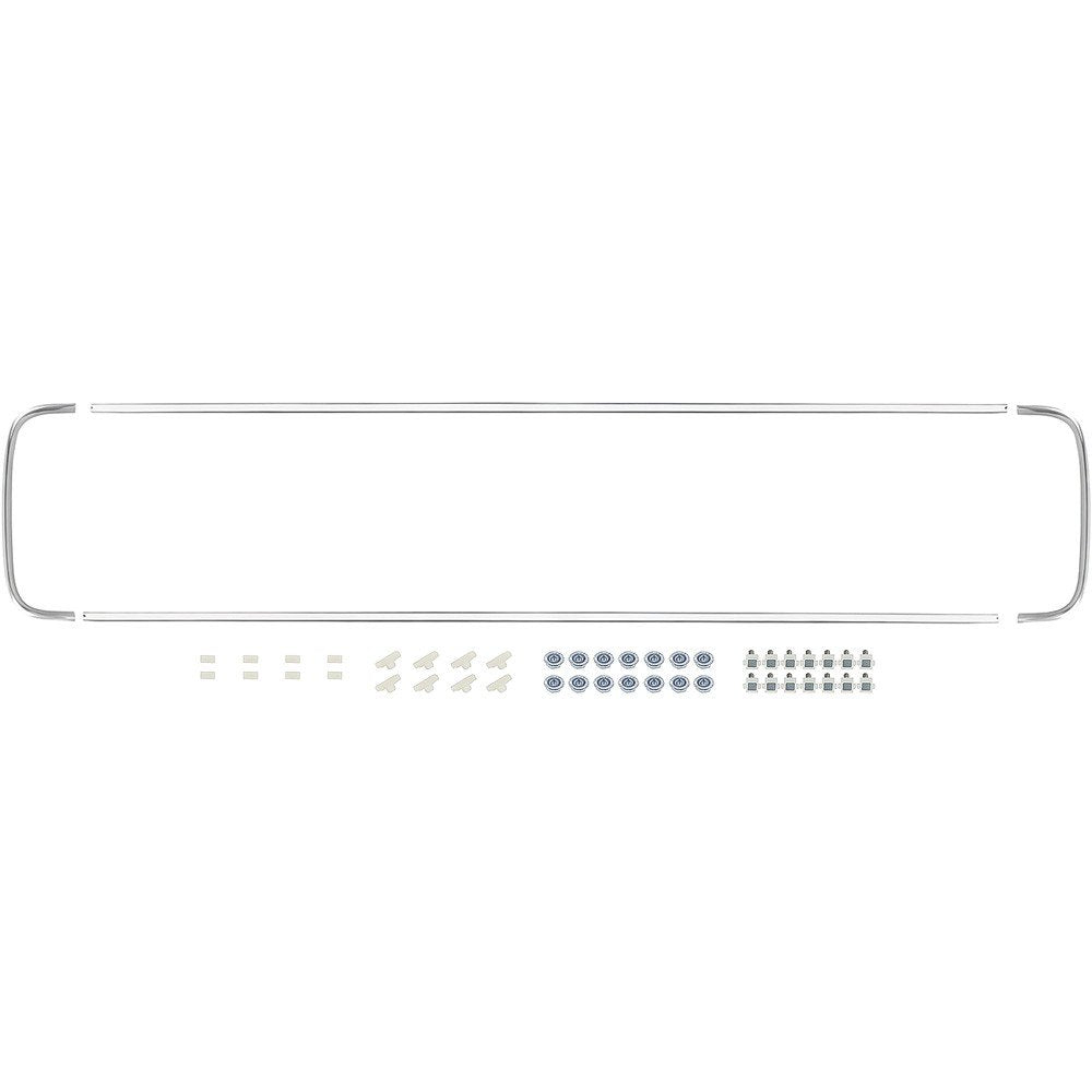 Front Grille Molding with Fasteners 4-Piece Fits 1966-1977 Ford Bronco