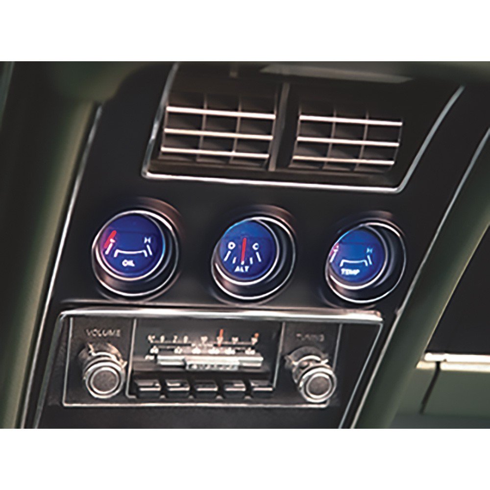Aux Cluster LED Bulb Kit Blue Fits 1971-1973 Mustang