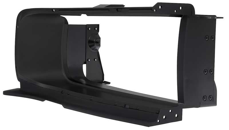 Grill Extension Bezel with Brackets Black RH Fits 1968-1969 Charger
