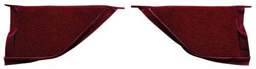 Kick Panel Loop Carpet - Maroon Fits 1965-1968 Mustang Coupe