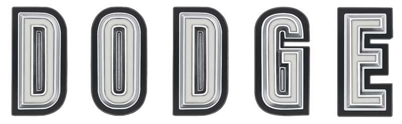 DODGE Grill Emblem Letter Set Fits 1968 Dodge Coronet