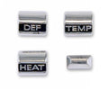 Heater Control Knob Set Without AC For 1967 Ford Mustang; 4 Pieces
