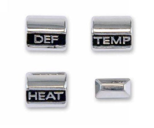 Heater Control Knob Set Without AC For 1967 Ford Mustang; 4 Pieces