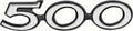 500 Rear Panel Emblem Fits 1970 Dodge Charger Coronet