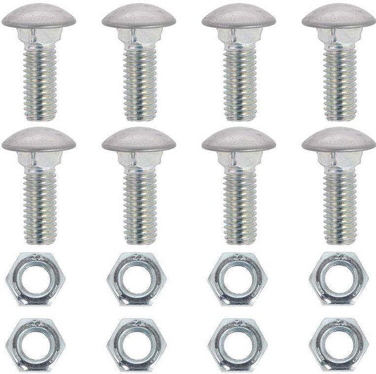 Bumper Bolt Set With Nuts For 1960-1967 Ford Falcon; Zinc Plated