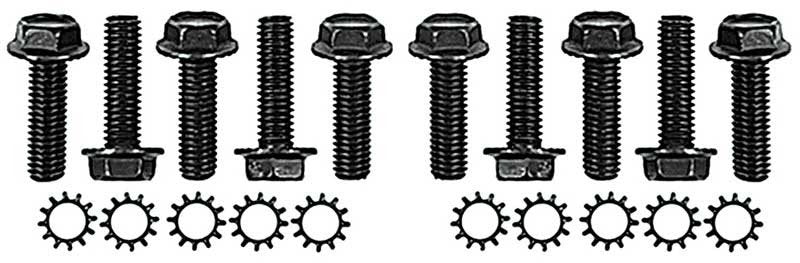 Door Fits 1964-1965 Mustang Early Style Door Hinge Mounting Kit 11 Bolts with