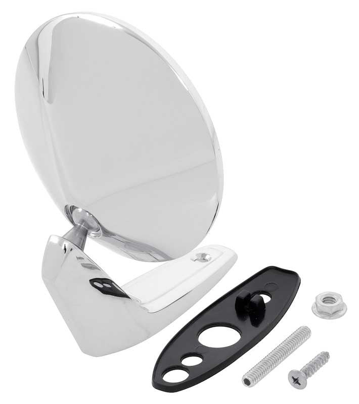 A, B-Body Outer Door Mirror Single Post w/ Hardware RH/LH Fits 1967-1974 Mopar