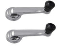 Window Crank Handle With Black Knob Set For 1961-1966 For F100 F250 F350 Trucks