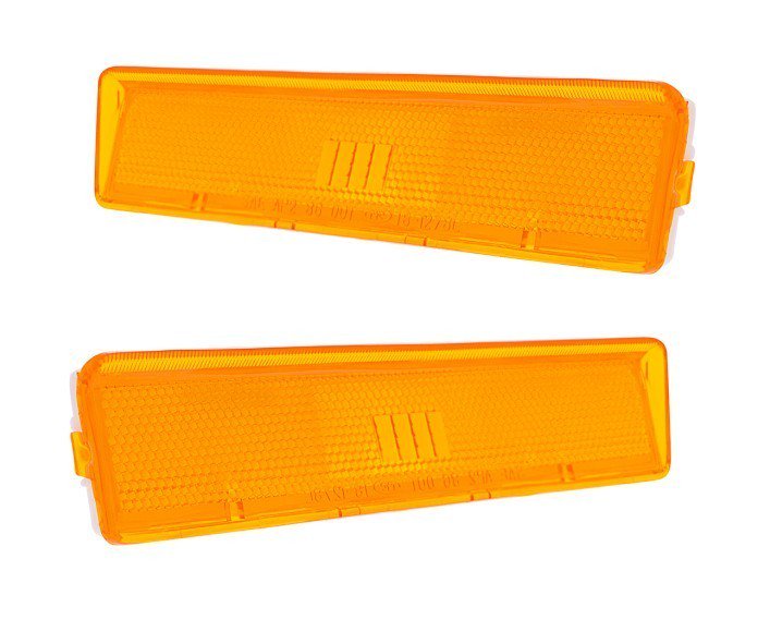 Front Amber Side Marker Lens Set For 1980-1986 Ford F150 F250 F350 Trucks