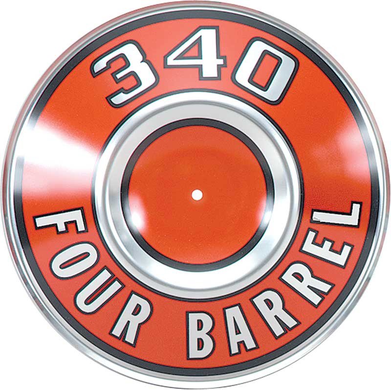 340 Four Barrel Air Cleaner Lid Fits 1969-1971 Mopar