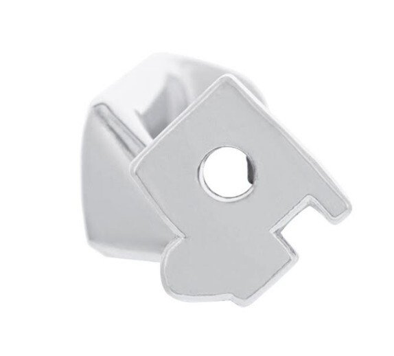 Chrome Die-Cast Interior Door Handle For 1980-1986 Ford Bronco; Passenger Side