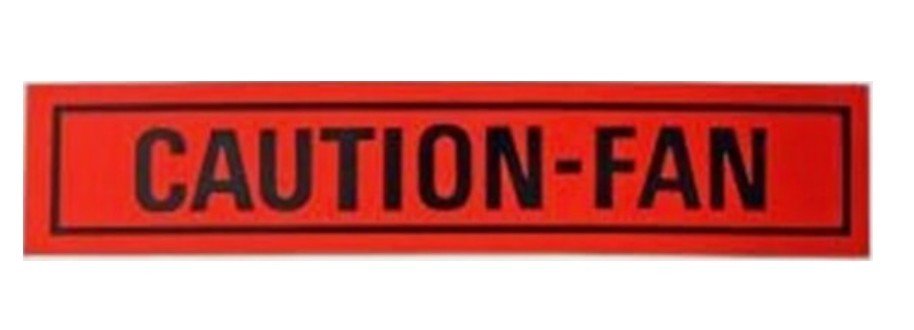 Caution Fan Decal For 1968-1978 Ford F100 F150 F250 and F350 Pickup Trucks