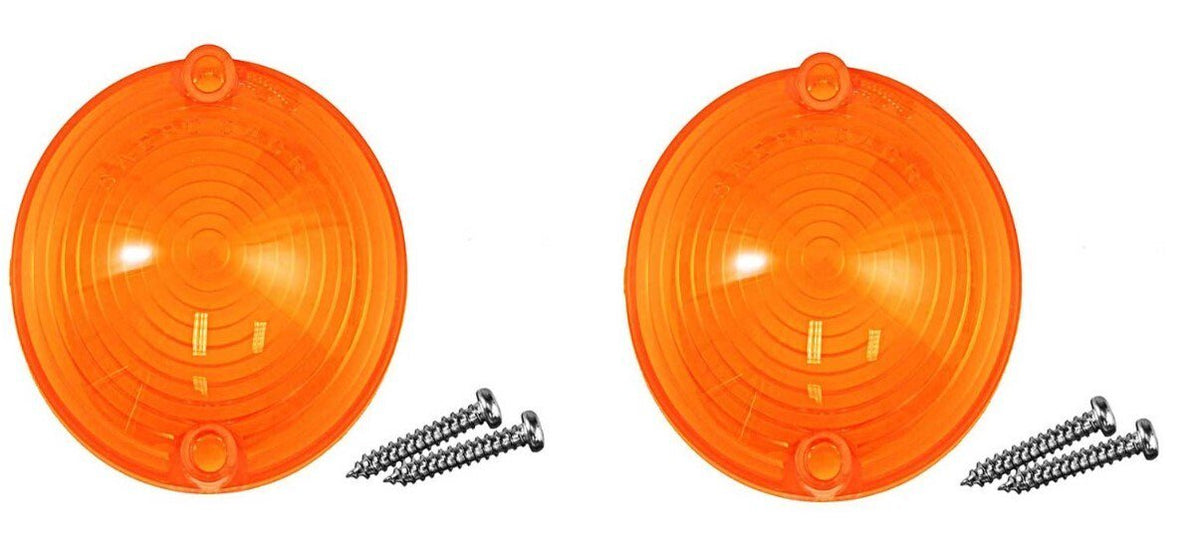 Park Lamp Lens and Gasket For 1964-1966 Ford Mustang With Gaskets; Pair