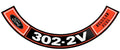 302-2V Regular Fuel Air Cleaner Decal For 1968-1979 Ford Ranchero