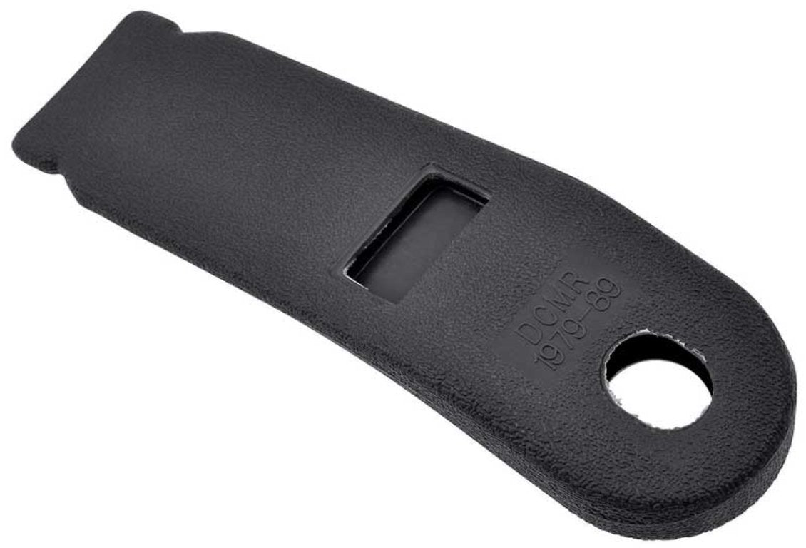 Black Seat Belt Holder Sleeves For 1979-1989 Ford Mustang; Pair; Female