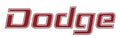 Red Tailgate Name Decal For 1976-1986 Dodge Trucks Small Version 1-3/8 x 5-1/2