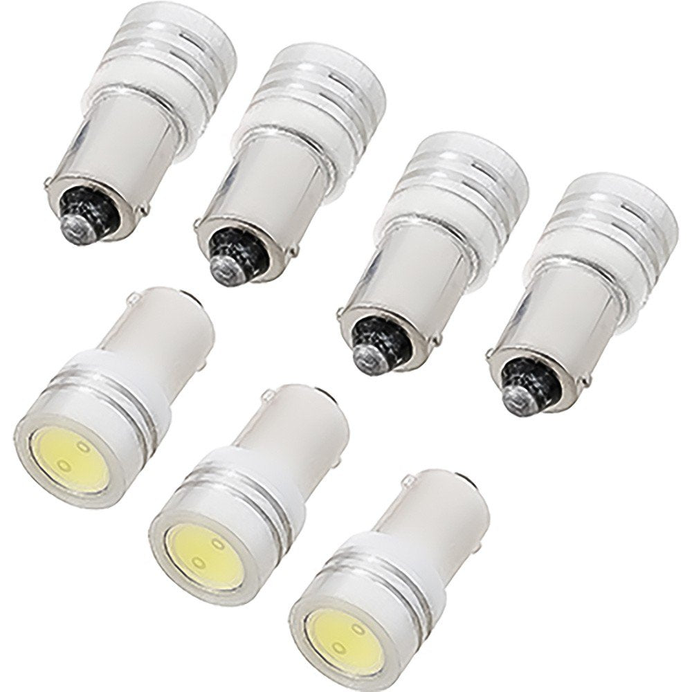 Gauge Cluster LED Bulb Kit With Round 140mph Speedo 7 Fits 1965-1966 Mustang