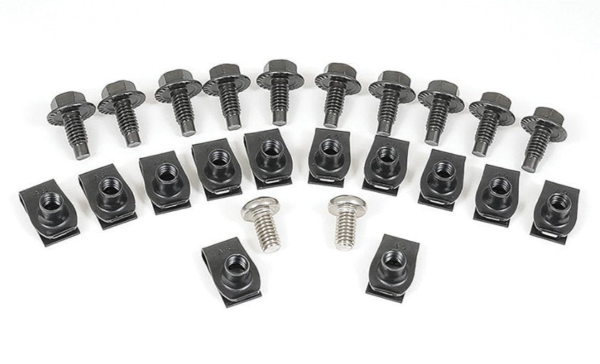 Front Grille Hardware Kit For 1965-1966 Ford F100 F250 and F350 Pickup Trucks