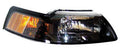 Headlight Assembly Pair Black Clear Lens Fits 2001-2004 Mustang