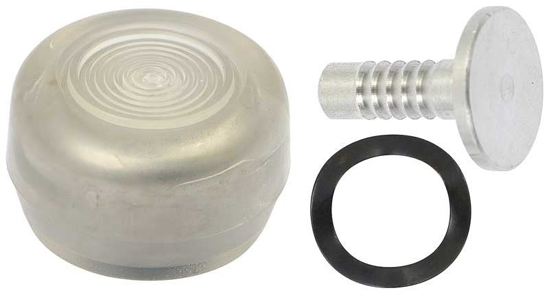Window Crank Knob Kit Silver Clear Fits 1968-1973 Ford Mustang