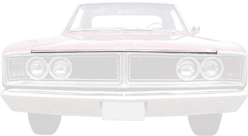 Hood Lip Molding Fits 1966 Dodge Coronet