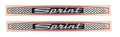 Sprint Fender Emblems Foil Insert Fits 1965 Ford Falcon; Pair