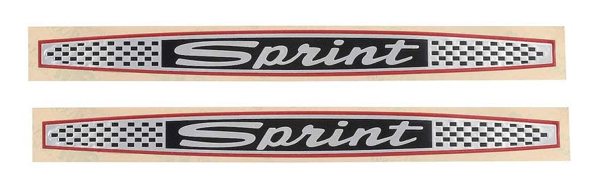 Sprint Fender Emblems Foil Insert Fits 1965 Ford Falcon; Pair
